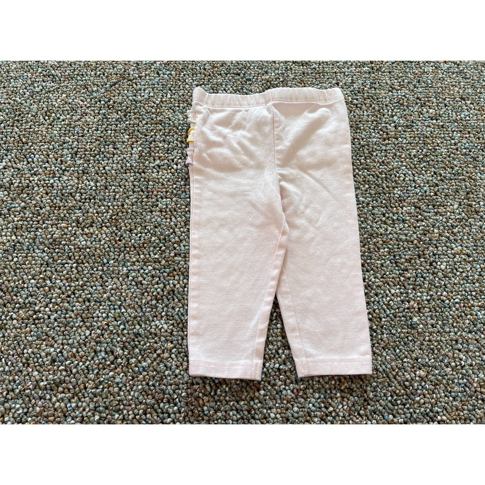Kidgets Girls Pink Ruffle Leggings 0-3M